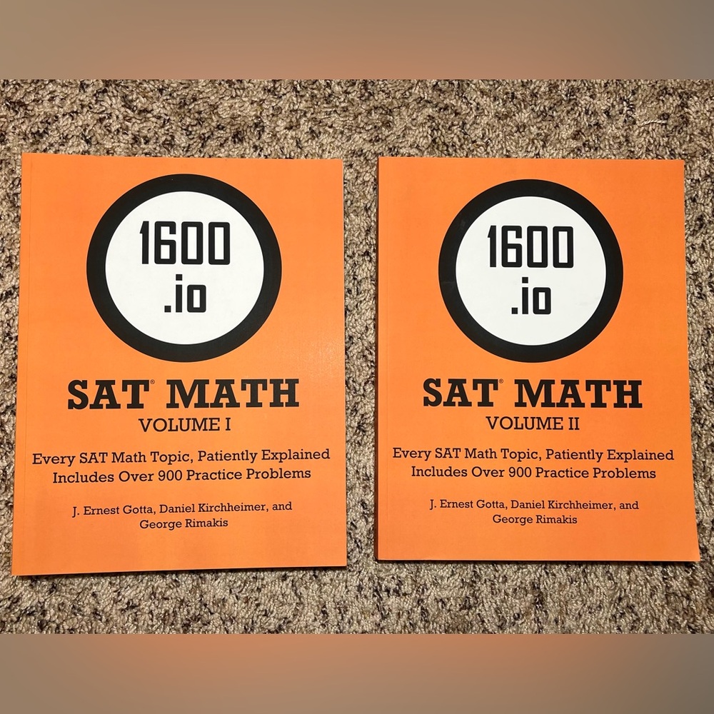 Brand new SAT Math Volume I & II Books
